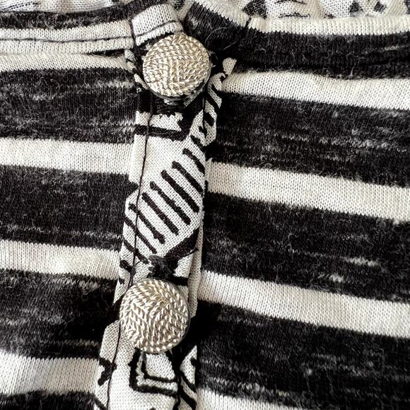 Retro 80s Style Womens Striped Geometric Print Shirt‎ Size Extra Large Indie - Picture 5 of 5